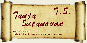 Tanja Šutanovac vizit kartica